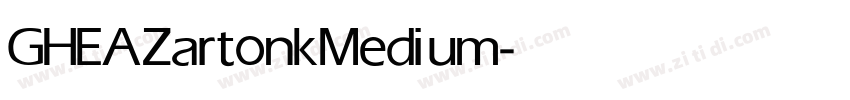 GHEA Zartonk Medium字体转换